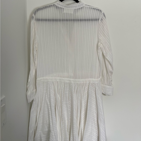 Zadig & Voltaire White Long Sleeve Dress - Picture 4 of 5